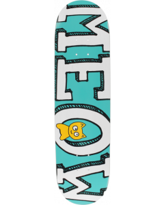 MEOW LOGO DECK-8.0 TEAL