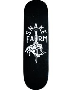 SNAKE FARM BOOM STICK DECK-8.5 BLK/WHT