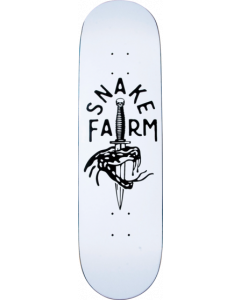 SNAKE FARM BOOM STICK DECK-8.8 WHT/BLK