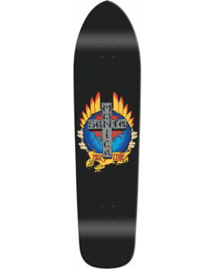 SMA STIGMATA LONGBOARD DECK-9.125X36.5 BLACK DIP