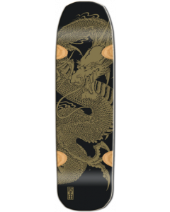 SMA HARADA DECK-9X33 BLK DIPPED/GOLD DRAGON