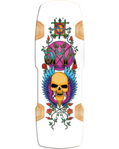 SMA HUMPSTON FLYING SKULL LTD DECK-11X33 WHITE DIP