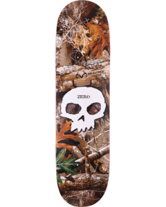 ZERO REAL TREE SINGLE SKULL DECK-8.5 WHITE