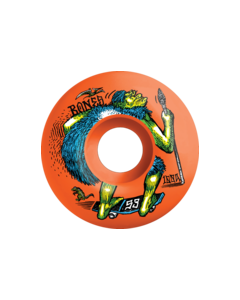 BONES 100's OG V4 NEONDERTHAL 53mm 100A ORANGE