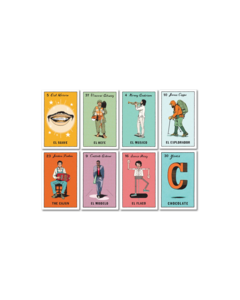 CHOC LOTERIA 8/PACK ASSORTED DECALS