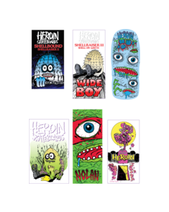 HEROIN 12/PK ASST. SHELLBOUND STICKERS