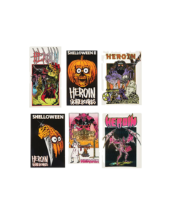 HEROIN 12/PK ASST SHELLOWEEN STICKERS