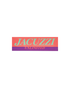 JACUZZI FLAVOR LOGO STICKER 3.5" X 8"