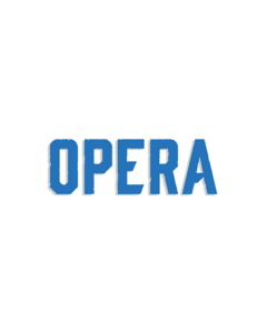 OPERA LOGO VINYL DIE-CUT STICKER BLUE