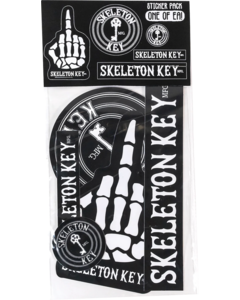 SKELETON KEY 5/PACK ASSORTED CLASSIC LOGO STICKERS