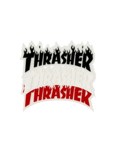 THRASHER FLAME LOGO DECAL SM