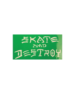 THRASHER SK8 & DESTROY MD DECAL single asst.colors