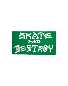 THRASHER SK8 & DESTROY LG DECAL single asst.colors