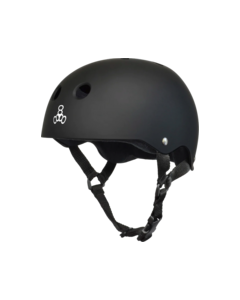 T8 HELMET BLK RUBBER/WHT S