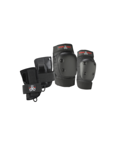 T8 DERBY 3/PK PADS-JR BLACK knee/elbow/wrist