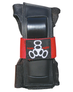 TRIPLE 8 RENTAL WRIST GUARDS M-BLK W/ORANGE