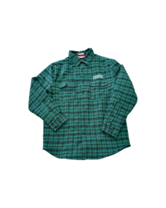 BAKER BRAND LOGO FLANNEL JACKET S-GREEN