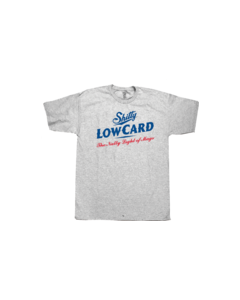 LOWCARD NATTY LOGO SS S-HEATHER GREY