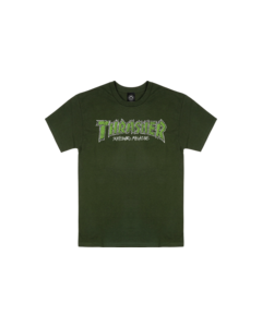 THRASHER BRICK SS M-FOREST GREEN/GRN