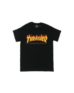 THRASHER FLAME SS 3XL-BLACK