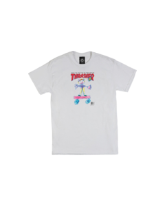 THRASHER KID COVER SS M-WHITE