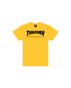 THRASHER SKATE MAG SS S-GOLD/BLK