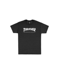 THRASHER SKATE MAG SS S-DARK HEATHER GREY/WHT