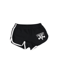 THRASHER GIRLS SKATE GOAT NIGHT SHORTS XS-BLK/WHT