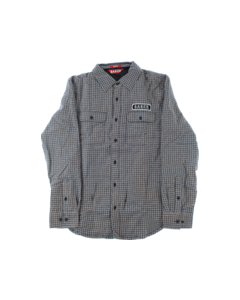 BAKER STITCH LS FLANNEL S-TAN/WHT