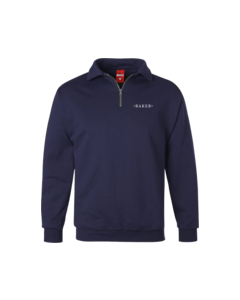 BAKER HALF SMART QUARTER ZIP/CREW SWT M-NAVY