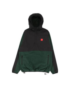 CHOC POLAR FLEECE PULLOVER HD/SWT S-BLACK/GRN