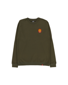 SF LIL BIGHEAD FILL CREW/SWT S-ARMY/RED/GOLD/WHT