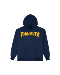 THRASHER COVER LOGO HD/SWT M-NAVY