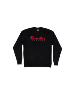 THRASHER SCRIPT CREW/SWT S-BLACK