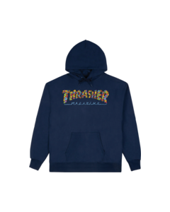 THRASHER SPANKY LONG SMILE HD/SWT S-NAVY