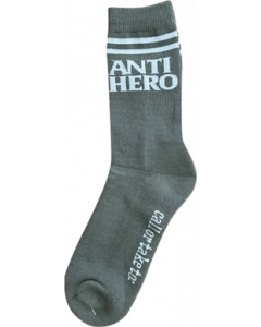 AH BLACK HERO IF FOUND CREW SOCKS GRAY/WHITE