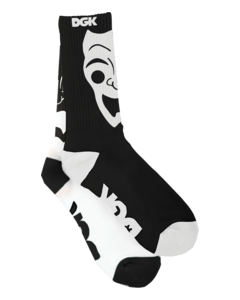 DGK CONTRARY CREW SOCKS BLACK/WHITE