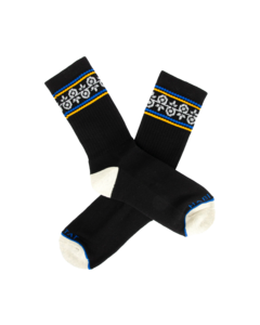 HAB GEO-POD CREW SOCKS BLACK 1pr