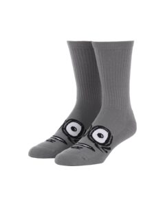 HEROIN BIG EGG CREW SOCKS GREY