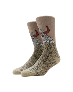 TM FURRY MONSTER CREW SOCKS TAN 1PR