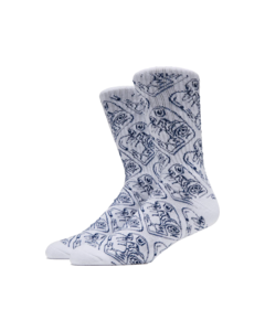 TM CUBIST CREW SOCKS WHITE 1pr