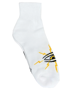 TM LIGHTENING EYE CREW SOCKS WHITE 1pr