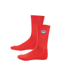 TM MATOKIE EMB. LOGO CREW SOCK RED 1pr