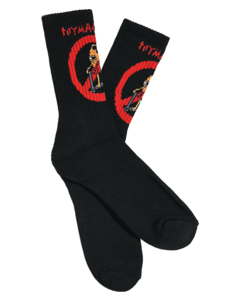 TM NO SCOOTER CREW SOCKS-BLACK 1 pair