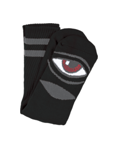 TM SECT EYE CREW SOCKS-BLACK 1 pair