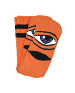 TM SECT EYE CREW SOCKS-ORANGE 1 pair