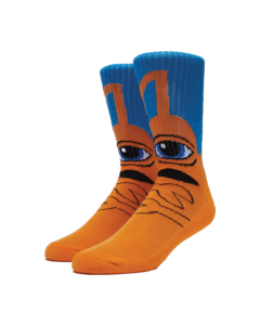 TM SECT HUG CREW SOCKS ORANGE 1pr