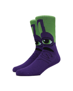 TM SECT HUG CREW SOCKS PURPLE 1pr