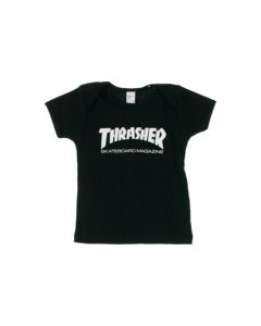 THRASHER MAG LOGO INFANT SS 12-18M BLK/WHT