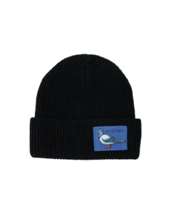 AH LIL PIGEON LABEL CUFF BEANIE BLACK/BLUE